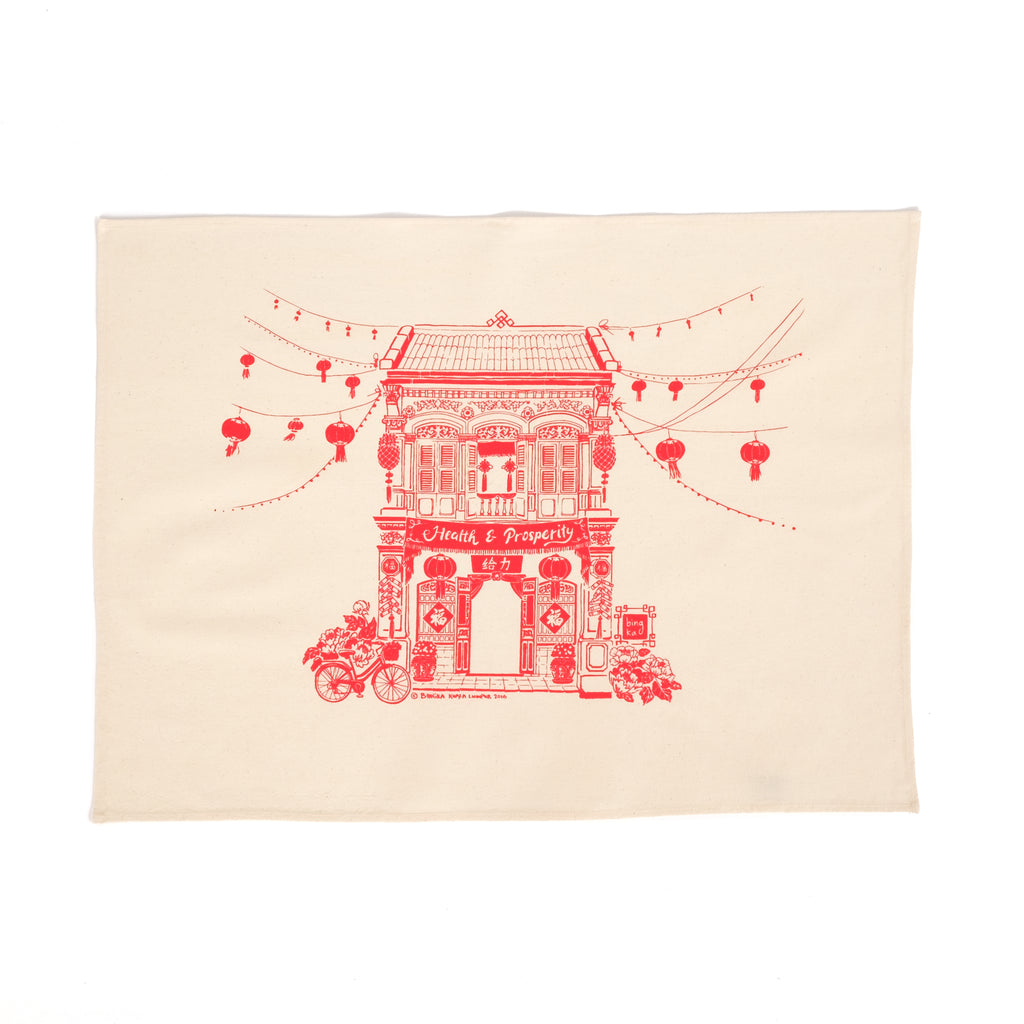 Chinese Shophouse Tea Towel