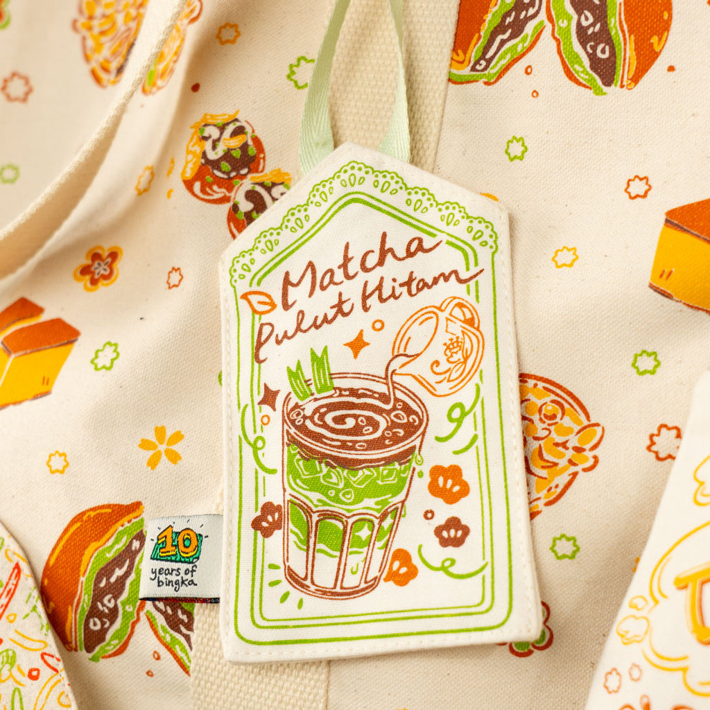Matcha Pulut Hitam Card Holder Bag Tag