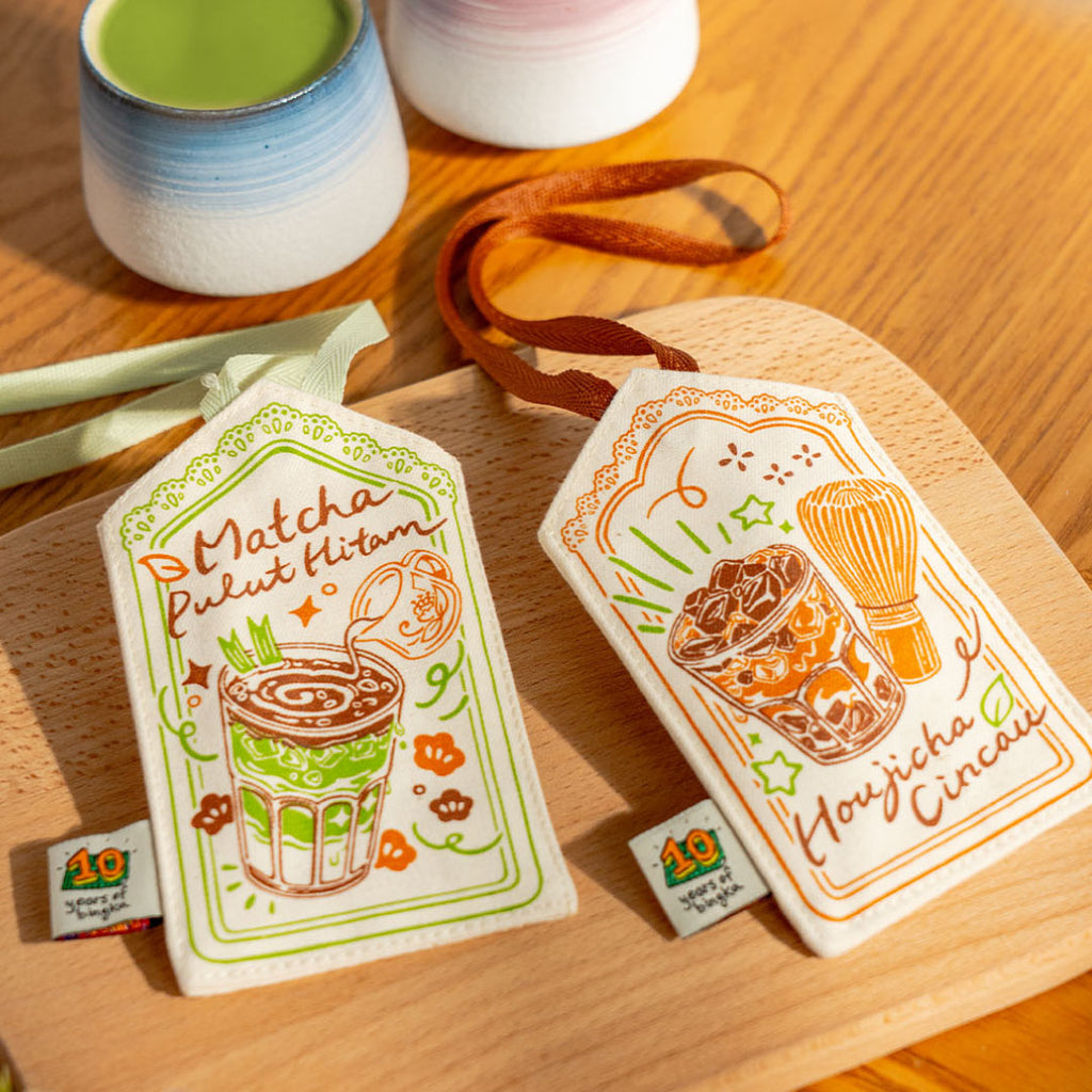 Matcha Pulut Hitam Card Holder Bag Tag