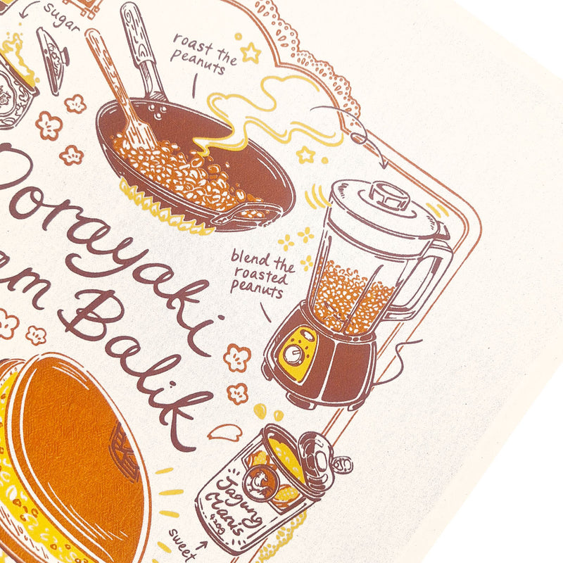 Dorayaki Apam Balik Tea Towel