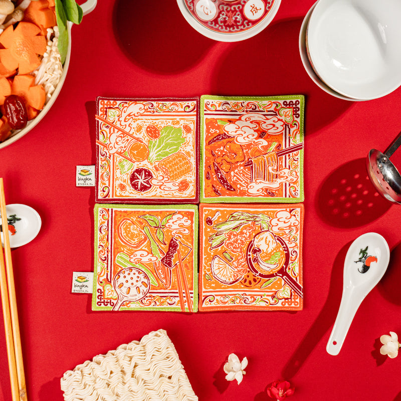 Set of 4 Hotpot Coasters