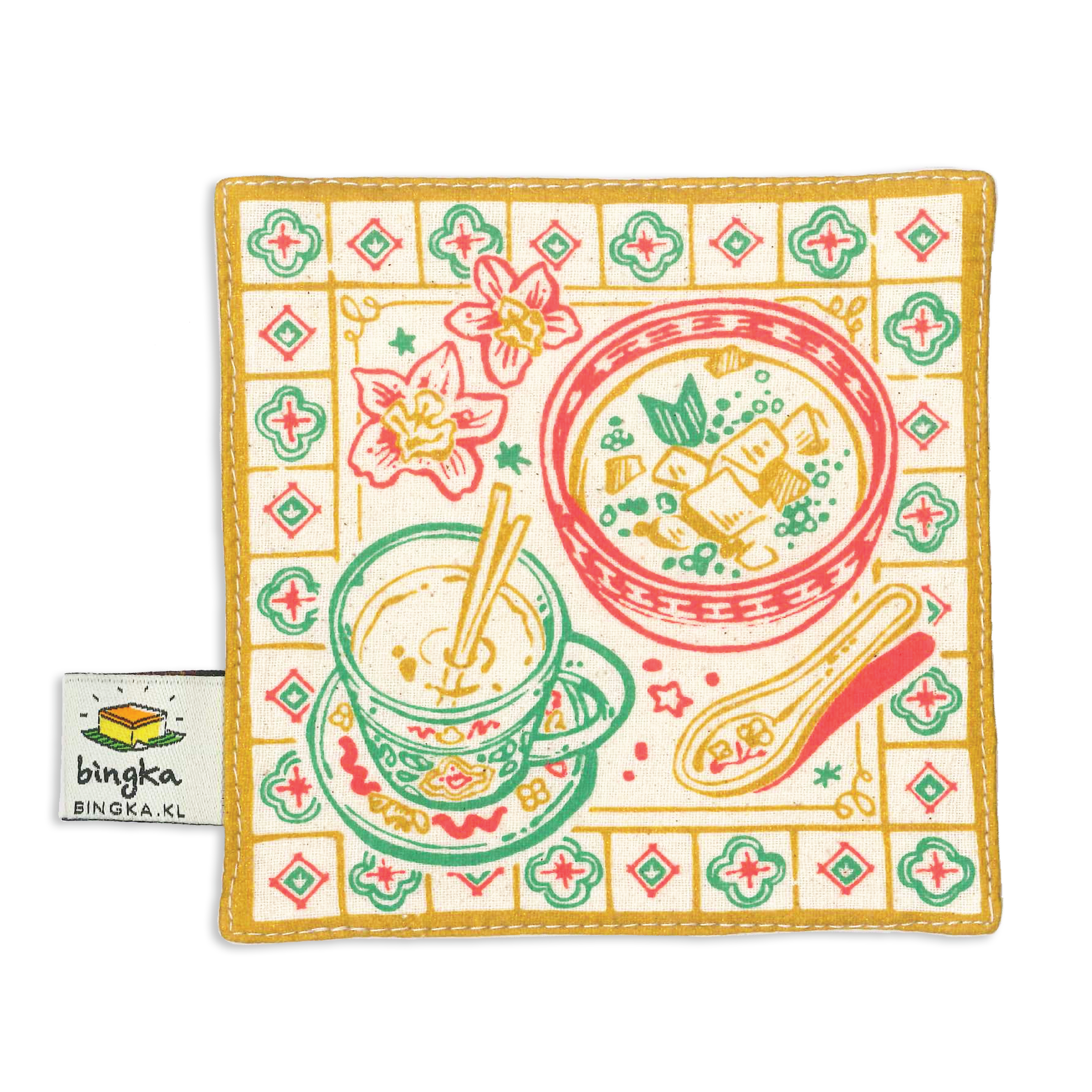 Set of 4 Nyonya Café Coasters – Bingka.KL