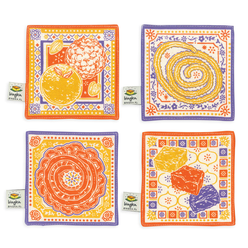 Set of 4 Sweet & Savory Delights Coasters