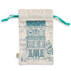 Teal Colonial House Drawstring Gift Bag