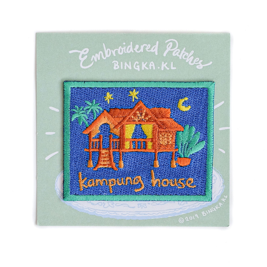 Kampung House Embroidery Patch