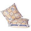 Malaysian Bird Tiles Cushion in Admiral Blue