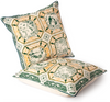 Malaysian Bird Tiles Cushion in Emerald