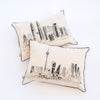 KL Tower Skyline Pillow with Insert
