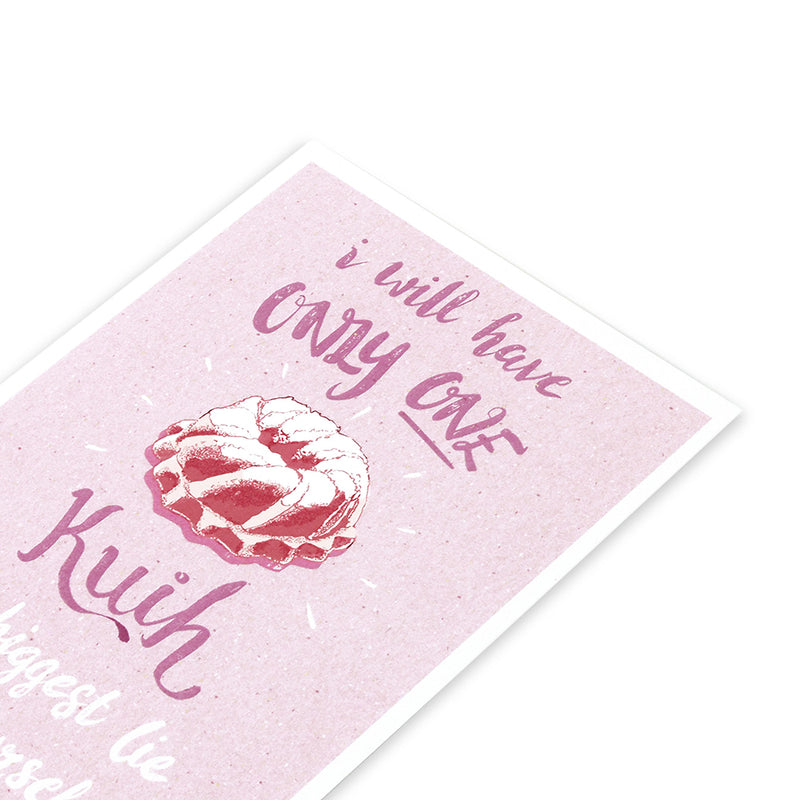 Kuih Bahulu Pink Postcard