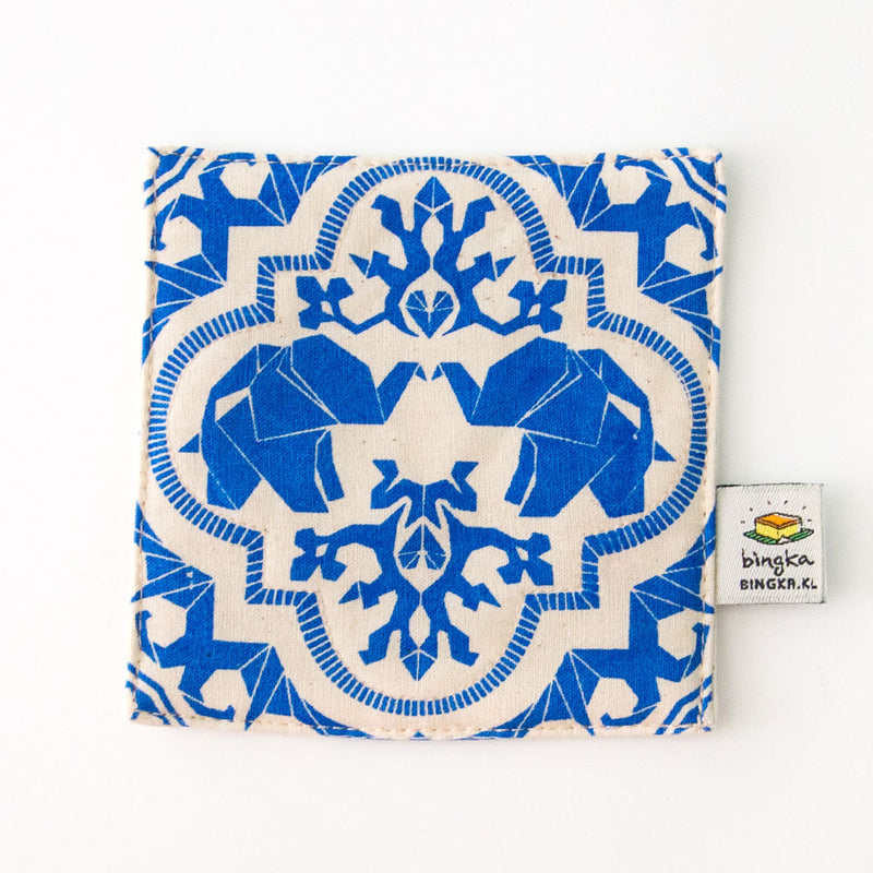 Set of 4 Royal Blue Mahagajah Coasters