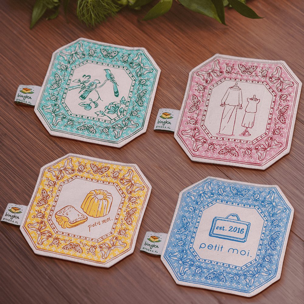 Petit Moi x Bingka Set of 4 Coasters