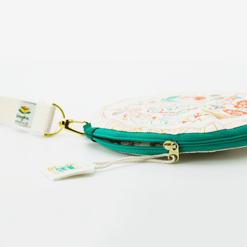 Roselle Tea Botanical Apothecary Round Pouch