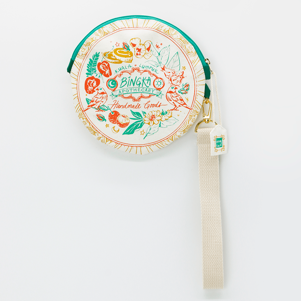 Roselle Tea Botanical Apothecary Round Pouch